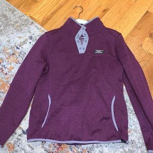 Purple LL Bean pullover sweatshirt